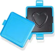 Microwave Toastie Maker, 6.69x5.71x1.38in Microwave Toaster Sandwiches Grilled Cheese Maker w Heart Pattern, Microwave Grill Tray Crisper NO Electricity Fast Heat Dishwasher Safes