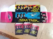1982 Star Trek Monty Trading Card Display Box (Unassembled) + 3 Wrappers
