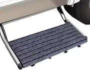 Rv Step Carpet - Non-Slip 18inch Wide Rv Step Mat,Adjustable Heavy Duty Trailer Ladder Pad, Motorhome Accessories for Outdoor Travel Campground Setup Tailgate Parties
