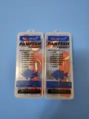 MUSTAD PANFISH PURSUIT TACKLE KIT HOOKS, FLOATS, WEIGHTS SWIVELS, SNAP, LOT OF 2