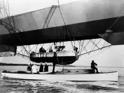 The Airship Zeppelin Lz 4 At Lake Constance 1 Aviation History Old Photo