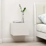 Bedroom Table Bedside Cabinets 2 pcs White 40x30x30 cm Engineered Wood