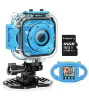 VANTOP JUNIOR KIDS ACTION CAMERA K3- BLUE NEW WITH CASE.