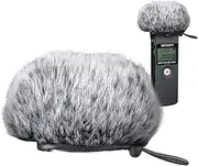 YOUSHARES Zoom H1 Recorder Short Furry Outdoor Windscreen Muff, Pop Filter/Wind Cover Shield Fits Zoom H1 Handy Portable Recorder