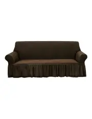 [SOGA] 4-Seater Sofa Cover Couch Protector in Coffee