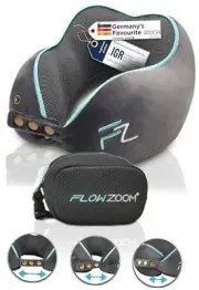 Travel Pillow Memory Foam - Airplane Neck Pillow for Long Flight - Travel