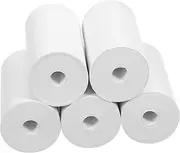STOBOK 5 Rolls Tubeless White 57φ30mm*10m Thermal Receipt Paper for Mini Printer