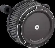 AN Big Sucker Air Filter Kit Cover Beveled Black Softail Springer Classic 05-07