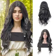 2X( Ombre Synthetic Hair Wigs with Bangs for Black Women Heat5918