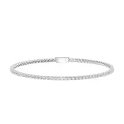 Tennis Bracelet with 1.50ct of Laboratory Grown Diamonds in Sterling Silver and Platinum