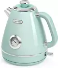 Electric Kettle Tea Kettle Electric Stainless Steel, Vintage Design, Fast Boilin