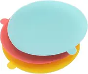 Ipetboom Triple Suction Bowl Set Toddler Placemat Baby Feeding Bowl Suction Cup Plate Portable Boys and Girls Tableware -free