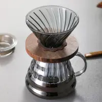 在飛比找蝦皮購物優惠-【物語】手衝咖啡壺 玻璃咖啡壺 濾器聰明杯 浸泡濾杯  V型