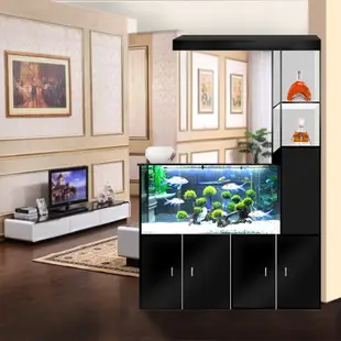 【hi612520412】方形酒柜 魚缸客廳 大 大型 玻璃水族箱落地家用中型生態魚缸小型