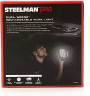 New Steelman Pro Dura-Wedge 1000 Lumen Mobile Rechargeable LED Work Light 79232
