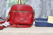 Dooney & Bourke - Florentine Leather Domed Crossbody - Cherry Red - inc Dust Bag