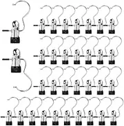 30Pcs Boot Hangers for Closet, FHDUSRYO Hanging Clips Clothes Pins, Portable Laundry Hooks with Clips, Hanger Clip Boot Hanging Hold Clip, Multi-Functional Hangers Single Clip for Travel Pants Hats