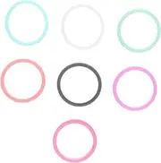 WOONEKY Silicone Ring Set for Women 7 Color Fitness Exercise Rings Non-Slip Latex for Grip Strength Training