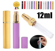 12ml Travel Portable Pump Spray Mini Perfume Atomiser Refillable Scent Bottle AU