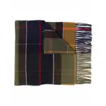 [Barbour] Barbour Plaid-check Print Scarf ONE SIZE GREEN/BLUE
