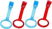 Abaodam 4pcs Baby Bed Standing Rings Baby Nursery Bed Rings Baby Pull Ring Toy for Newborn Baby