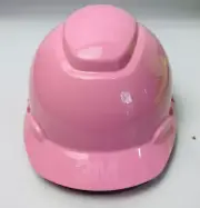 3M Hard Hat H-713R UV Pink 4-Point Ratchet Suspension Short Brim Hard Hat