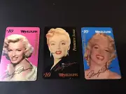 MARILYN MONROE PREMIUM GOLD STAMPED SIGNATURE SERIES PHONCARD SET MINT 1995