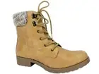 Seven Dials Women's Soha Sweater-Cuff Booties Wheat Size 8.5 M