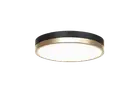 Black & Aged Gold Brass LED Flush Mount from the Tone Collection