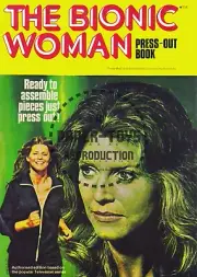 VINTAGE REPRINT - 1970S - BIONIC WOMAN PRESS-OUT (PUNCH-OUT) BOOK