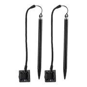 2pcs Resistive Touch Screens Pen Spring Resistive Pen, Black
