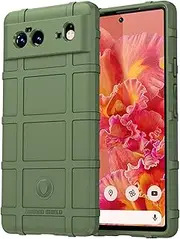 [Monwutong] Case for Google Pixel 6,Rugged Shield Slim Phone Case with Military Grade Shockproof Protection,Drop-Tested and Camera Lens Protection Cover for Google Pixel 6 HD Green