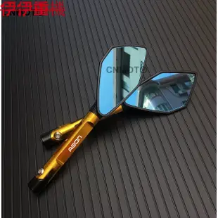 【伊伊】適用於  宏佳騰 ( OZ150 OZS ES150 )  改裝鋁合金後視鏡電機桿端鏡 後視鏡 摩托車側鏡後照鏡