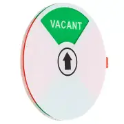 4"ODx0.2"T Vacant Occupied Slider Door Sign, Silver Tone