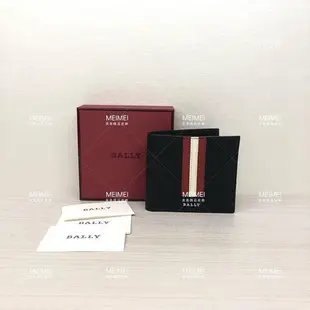 美美精品BALLY Men's bovine leather wallet 皮夾 短夾 紅白紅  8卡