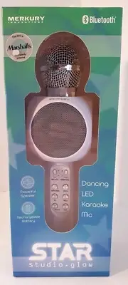 Star Studio Glow Dancing Karaoke LED Mic Powerful Rechargeable TakeAnywhere NEW