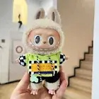 POP MART LABUBU The Monsters Plush Doll Diy Fluorescent Green Bear Hoodie No Toy