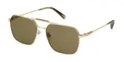 Chopard Aviator 59mm Gold Frame / Brown Lens SCHF79 Italy NEW