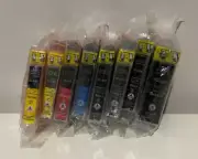 LOT 8 NEW SEALED CLI-8 PGI-5 Ink Cartridges for Canon printer