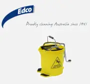 EDCO - Metal Wringer Mop Bucket 15L - Yellow 28550