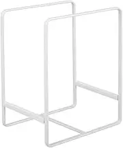 Yamazaki Home Rack Stand Storage/Plate Holder | Steel | Large | Dish Organizer, White