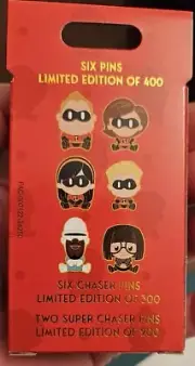 Disney WDI MOG Adorbs Incredibles Mystery Pin Box Unopened Super Chasers