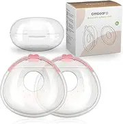 2PCS Reusable Silicone Milk Collection Shells - 70ML Breast Milk Collectors, Milk Savers for Breastfeeding with PP Storage Box. Catch Leaks, No More Wasted Milk or Breast Pads.