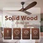 【1 Year Warranty】60" Designer Ceiling Fan DC Motor 3 Wood Blades Remote Control