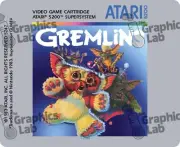Replacement Game Cartridge Label - Gremlins for Atari 5200