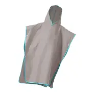 (GREY L)Hooded Bath Towel For Kids Quick Dry Bath Poncho Towel For Beach Sw 2BB