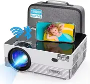 MOOKA MINI LCD 4K VIDEO PROJECTOR Q6 Wifi Bluetooth USB HDMI 1920x1080 - NEW!