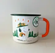 New Hallmark Peanuts Snoopy Beagle Scouts Camper Tin Coffee Mug Cup (H3.5")