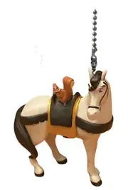Sleeping Beauty Prince Philip Horse Samson Fan Lamp Light Pull Chain PVC Figure