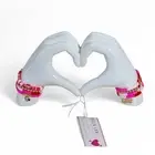 Bella Lux Heart Hands Sculpture Decor for Bedroom Living Room Bookshelf Table